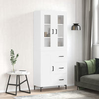 Thumbnail for Highboard Weiß 69,5x34x180 cm Holzwerkstoff