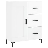 Thumbnail for Highboard Hochglanz-Weiß 69,5x34x180 cm Holzwerkstoff