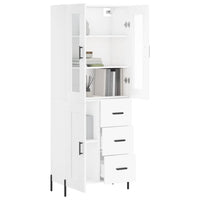 Thumbnail for Highboard Weiß 69,5x34x180 cm Holzwerkstoff