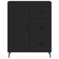 Thumbnail for Highboard Schwarz 69,5x34x180 cm Holzwerkstoff
