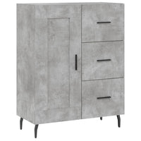 Thumbnail for Highboard Betongrau 69,5x34x180 cm Holzwerkstoff