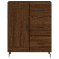 Thumbnail for Highboard Braun Eichen-Optik 69,5x34x180 cm Holzwerkstoff
