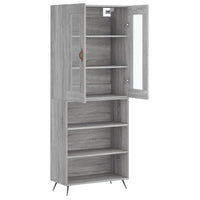 Thumbnail for Highboard Grau Sonoma 69,5x34x180 cm Holzwerkstoff