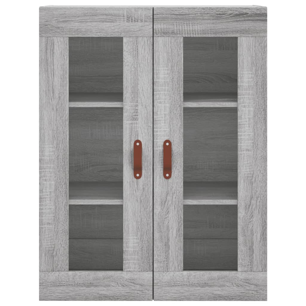 Highboard Grau Sonoma 69,5x34x180 cm Holzwerkstoff