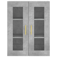 Thumbnail for Highboard Betongrau 69,5x34x180 cm Holzwerkstoff