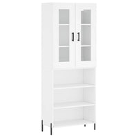 Thumbnail for Highboard Weiß 69,5x34x180 cm Holzwerkstoff
