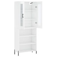 Thumbnail for Highboard Hochglanz-Weiß 69,5x34x180 cm Holzwerkstoff