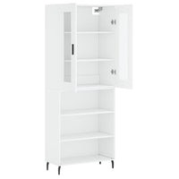 Thumbnail for Highboard Weiß 69,5x34x180 cm Holzwerkstoff