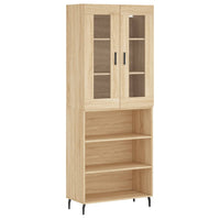 Thumbnail for Highboard Sonoma-Eiche 69,5x34x180 cm Holzwerkstoff