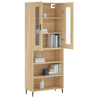 Thumbnail for Highboard Sonoma-Eiche 69,5x34x180 cm Holzwerkstoff