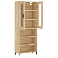Thumbnail for Highboard Sonoma-Eiche 69,5x34x180 cm Holzwerkstoff
