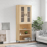 Thumbnail for Highboard Sonoma-Eiche 69,5x34x180 cm Holzwerkstoff