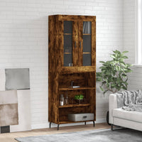 Thumbnail for Highboard Räuchereiche 69,5x34x180 cm Holzwerkstoff