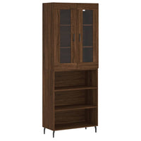 Thumbnail for Highboard Braun Eichen-Optik 69,5x34x180 cm Holzwerkstoff