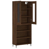 Thumbnail for Highboard Braun Eichen-Optik 69,5x34x180 cm Holzwerkstoff