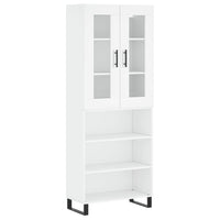 Thumbnail for Highboard Weiß 69,5x34x180 cm Holzwerkstoff