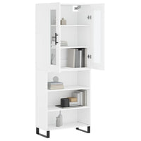 Thumbnail for Highboard Weiß 69,5x34x180 cm Holzwerkstoff