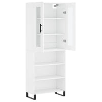 Thumbnail for Highboard Weiß 69,5x34x180 cm Holzwerkstoff