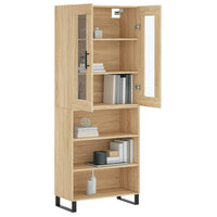 Thumbnail for Highboard Sonoma-Eiche 69,5x34x180 cm Holzwerkstoff