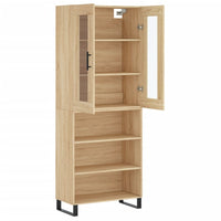 Thumbnail for Highboard Sonoma-Eiche 69,5x34x180 cm Holzwerkstoff