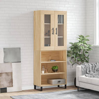 Thumbnail for Highboard Sonoma-Eiche 69,5x34x180 cm Holzwerkstoff