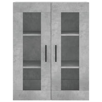 Thumbnail for Highboard Betongrau 69,5x34x180 cm Holzwerkstoff