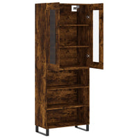 Thumbnail for Highboard Räuchereiche 69,5x34x180 cm Holzwerkstoff