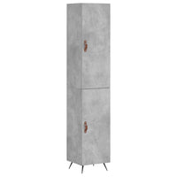 Thumbnail for Highboard Betongrau 34,5x34x180 cm Holzwerkstoff