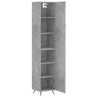 Thumbnail for Highboard Betongrau 34,5x34x180 cm Holzwerkstoff