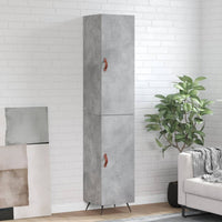 Thumbnail for Highboard Betongrau 34,5x34x180 cm Holzwerkstoff