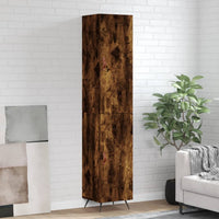 Thumbnail for Highboard Räuchereiche 34,5x34x180 cm Holzwerkstoff
