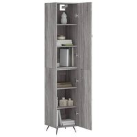 Thumbnail for Highboard Grau Sonoma 34,5x34x180 cm Holzwerkstoff