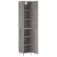 Thumbnail for Highboard Grau Sonoma 34,5x34x180 cm Holzwerkstoff