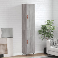 Thumbnail for Highboard Grau Sonoma 34,5x34x180 cm Holzwerkstoff