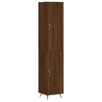 Thumbnail for Highboard Braun Eichen-Optik 34,5x34x180 cm Holzwerkstoff