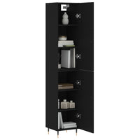 Thumbnail for Highboard Schwarz 34,5x34x180 cm Holzwerkstoff