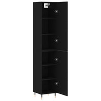 Thumbnail for Highboard Schwarz 34,5x34x180 cm Holzwerkstoff
