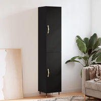 Thumbnail for Highboard Schwarz 34,5x34x180 cm Holzwerkstoff