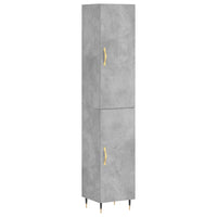 Thumbnail for Highboard Betongrau 34,5x34x180 cm Holzwerkstoff