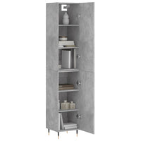 Thumbnail for Highboard Betongrau 34,5x34x180 cm Holzwerkstoff
