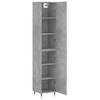 Thumbnail for Highboard Betongrau 34,5x34x180 cm Holzwerkstoff