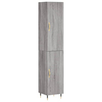 Thumbnail for Highboard Grau Sonoma 34,5x34x180 cm Holzwerkstoff