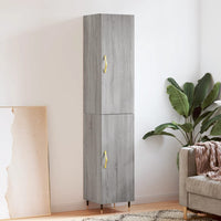 Thumbnail for Highboard Grau Sonoma 34,5x34x180 cm Holzwerkstoff