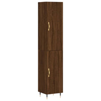 Thumbnail for Highboard Braun Eichen-Optik 34,5x34x180 cm Holzwerkstoff