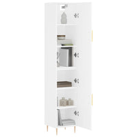 Thumbnail for Highboard Weiß 34,5x34x180 cm Holzwerkstoff