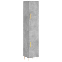 Thumbnail for Highboard Betongrau 34,5x34x180 cm Holzwerkstoff