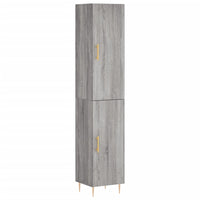 Thumbnail for Highboard Grau Sonoma 34,5x34x180 cm Holzwerkstoff