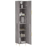 Thumbnail for Highboard Grau Sonoma 34,5x34x180 cm Holzwerkstoff