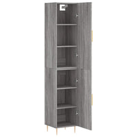 Thumbnail for Highboard Grau Sonoma 34,5x34x180 cm Holzwerkstoff