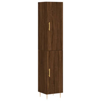 Thumbnail for Highboard Braun Eichen-Optik 34,5x34x180 cm Holzwerkstoff